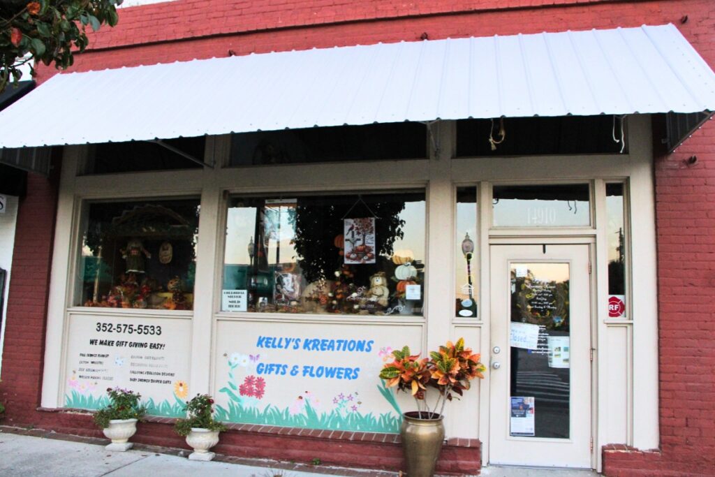 Kelly Harris of Kelly’s Kreations Gifts & Flowers shop on Main Street in Alachua partnered with Mandy Bucci of The Mustard Seed Collection and the Alachua Business League to secure $120,000 Levitt Foundation concert series grant.