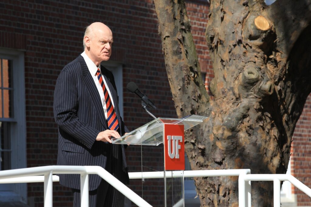 New York Times bestseller and former Princeton University professor Allen Guelzo said the Hamilton School would steep itself in the tradition of western civilization. Photo by Seth Johnson