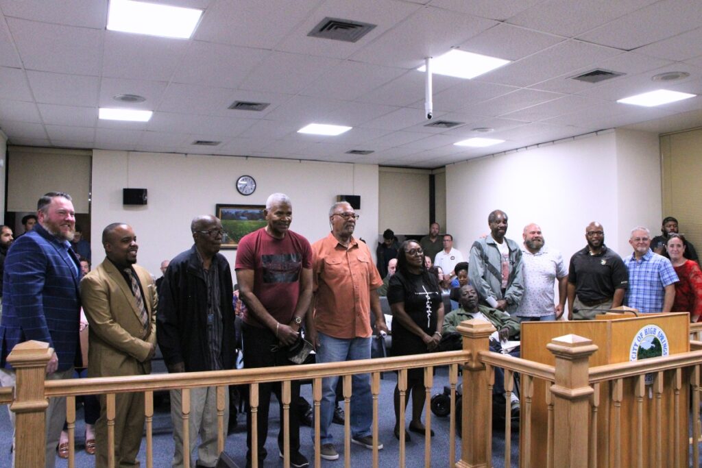 The High Springs City Commission recognized residents for its High Springs Hero initiative for Veterans Day. Photo by Lillian Hamman