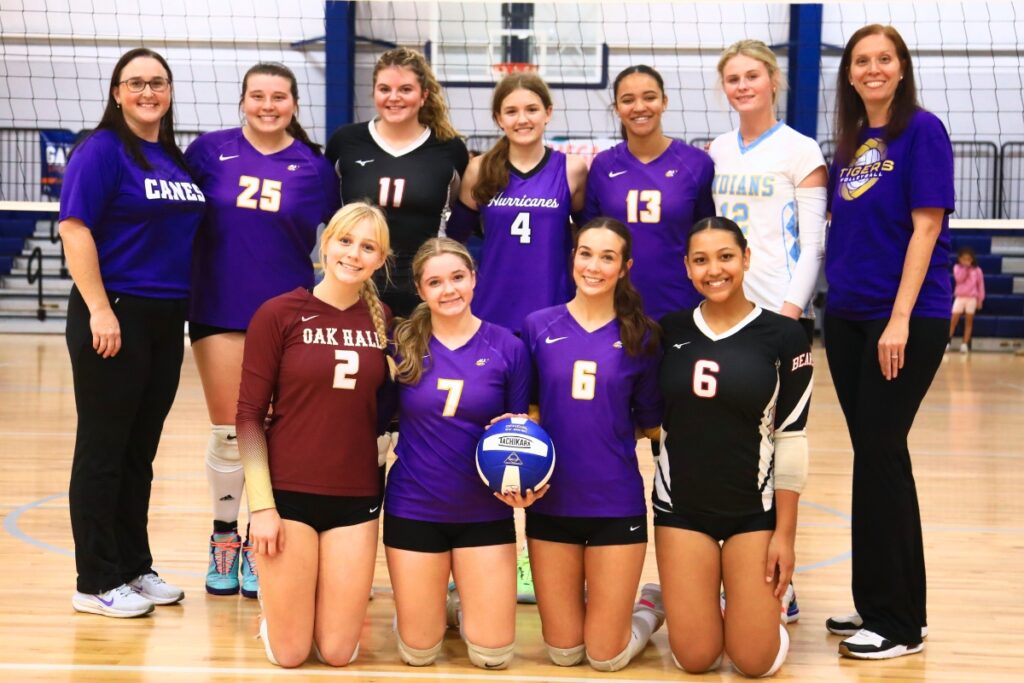 The Prep Zone All-Star Showcase volleyball East team. Photo by C.J. Gish