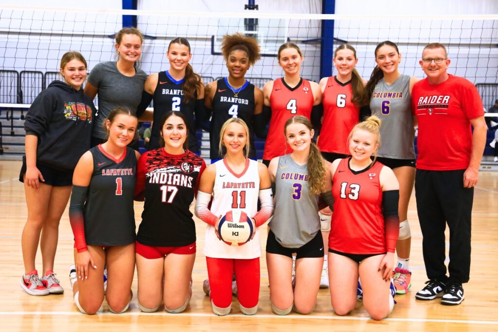 The Prep Zone All-Star Showcase volleyball North team. Photo by C.J. Gish