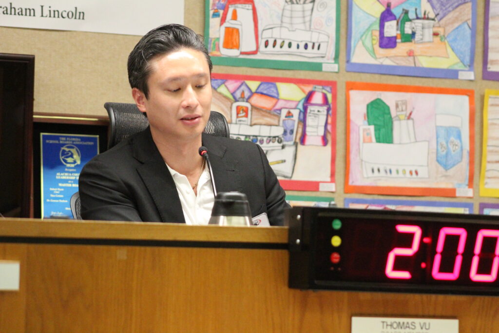 Thomas Vu was elected the new chair of the SBAC for the upcoming year