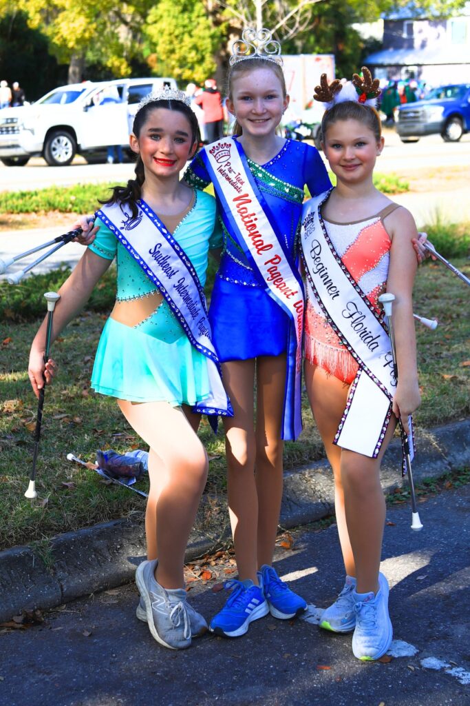 All Star Twirling members at the 2025 A Very GNV Holiday Parade. Photo by C.J. Gish