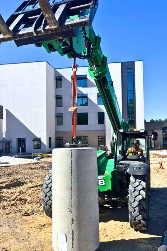 An apprentice gaining on-the-job training in the field. Courtesy of Trevor Chapman