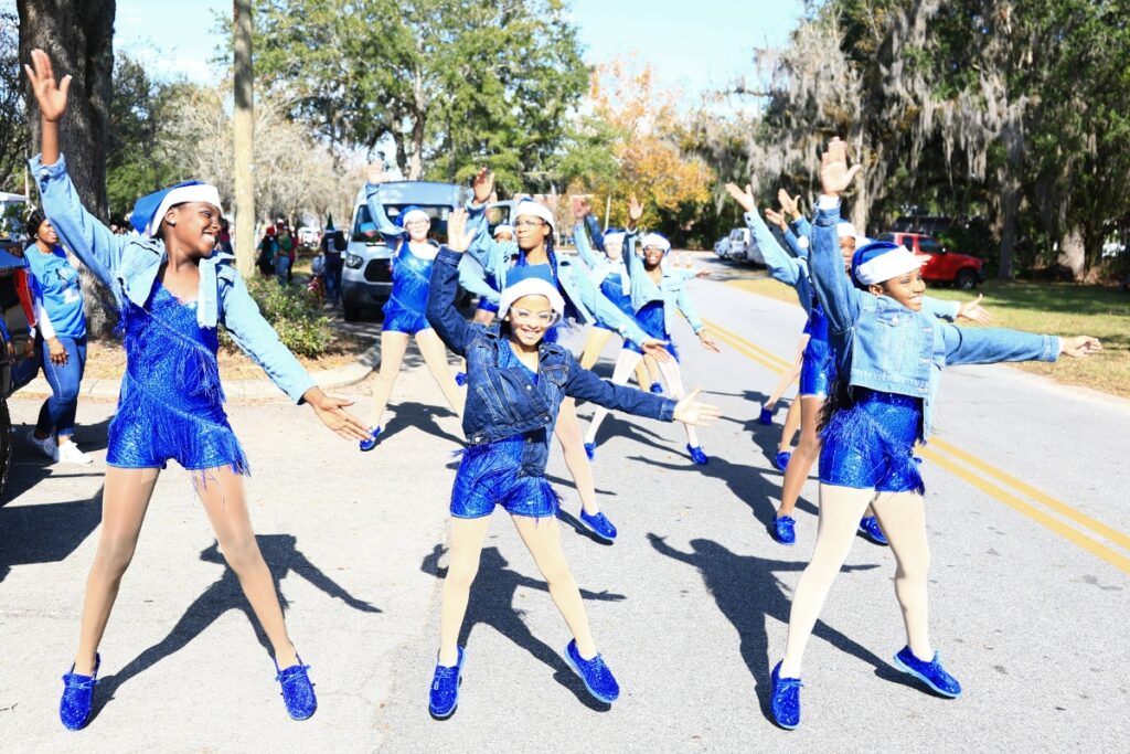 Howard Bishop Middle School's G-Squad at the 2025 A Very GNV Holiday Parade. Photo by C.J. Gish 1 (1)