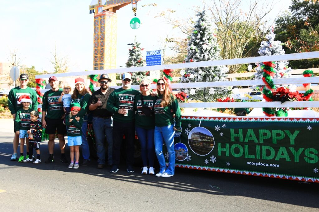 Members of Scorpio Construction at the 2025 A Very GNV Holiday Parade. Photo by C.J. Gish