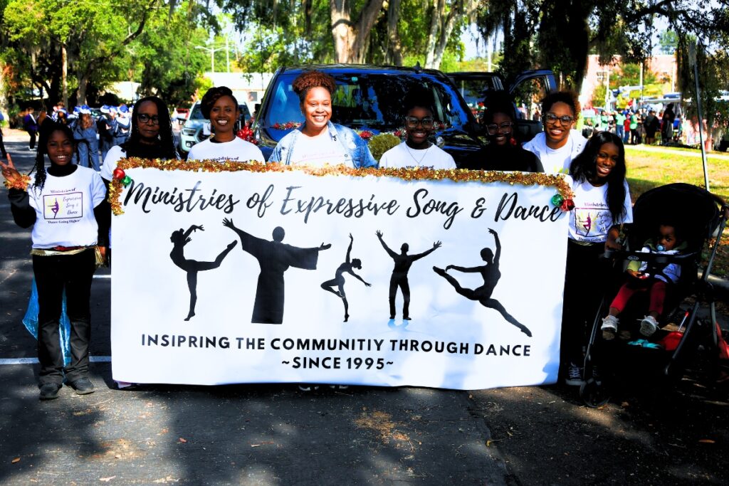 Ministries of Expressive Song and Dance at the 2025 A Very GNV Holiday Parade. Photo by C.J. Gish