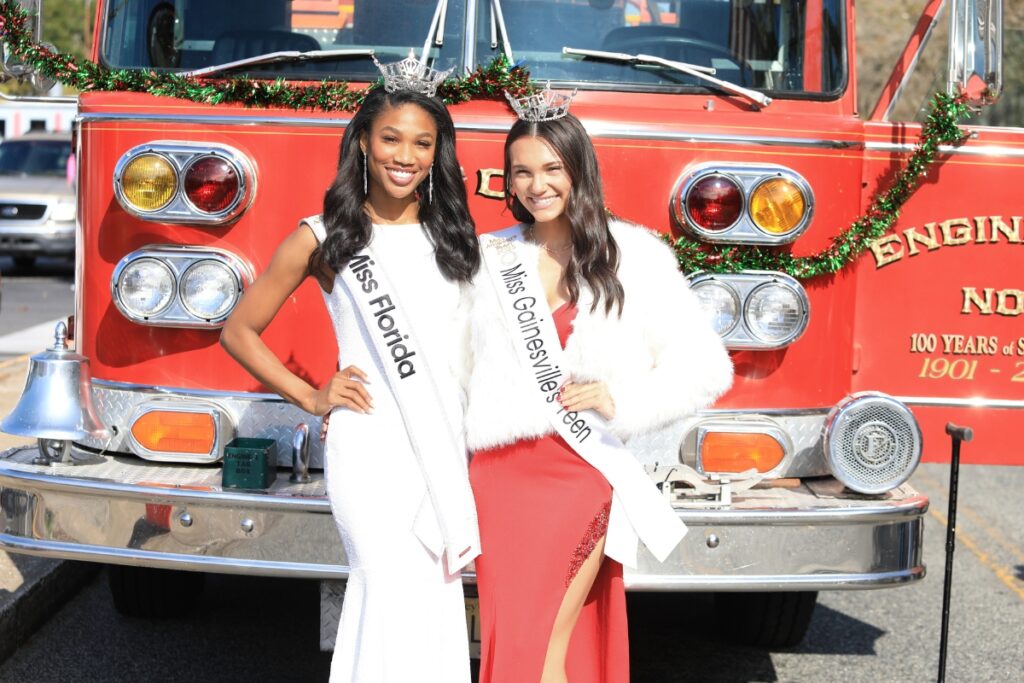 Miss Florida and Miss Gainesville 2025 Paris Richardson (left) and Miss Gainesville's Teen Ashlee Combee. Photo by Seth Johnson