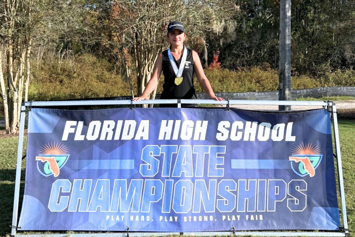 Suwannee's Ryan Donaldson won the Class 1A state golf championship title in November. Courtesy of Marisley Leal-Hicks