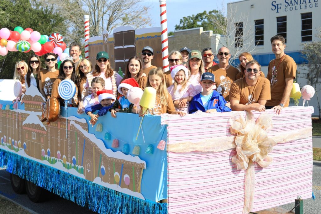 The CPPI float gathers ahead of the parade start. Photo by Seth Johnson