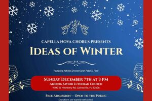 Capella Nova Chorus of Gainesville to perform ‘Ideals of Winter’ on Sunday