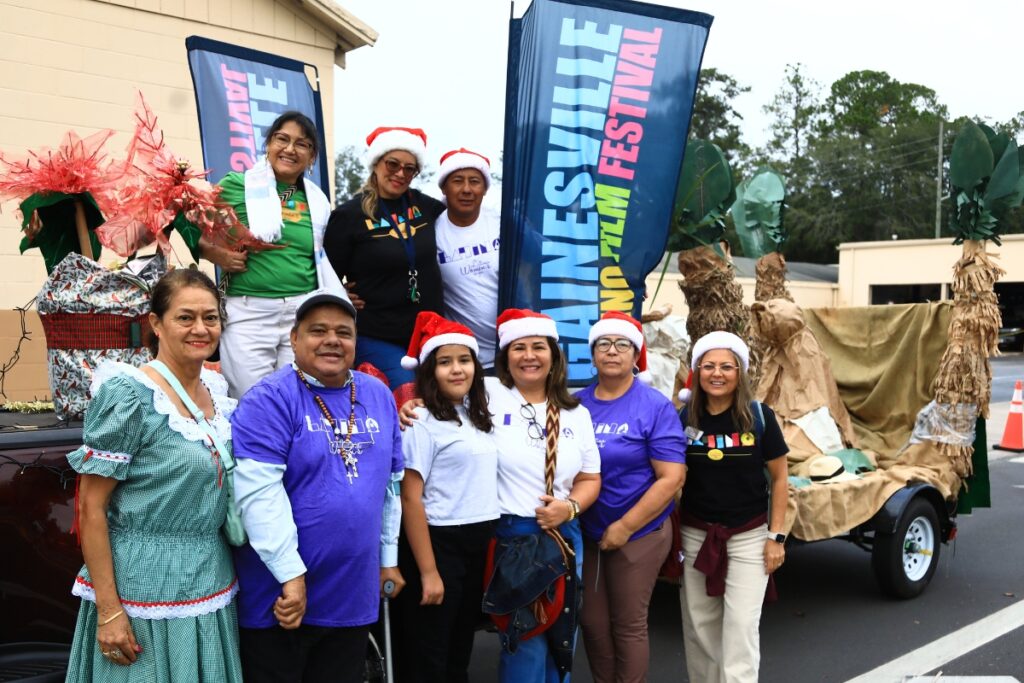The Gainesville Latino Women's League at the 2025 A Very GNV Holiday Parade. Photo by C.J. Gish