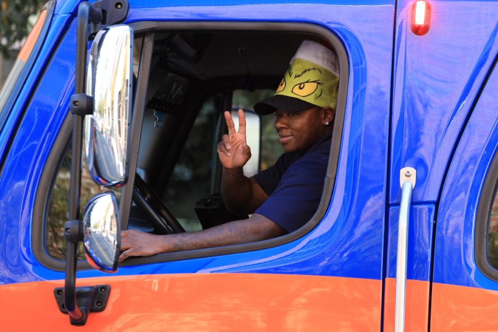 The UF Mobile Stroke Unit and crew joined the parade near the top of the order. Photo by Seth Johnson