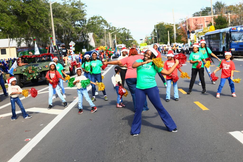 Upper Room Dance Ministry at the 2025 A Very GNV Holiday Parade. Photo by C.J. Gish