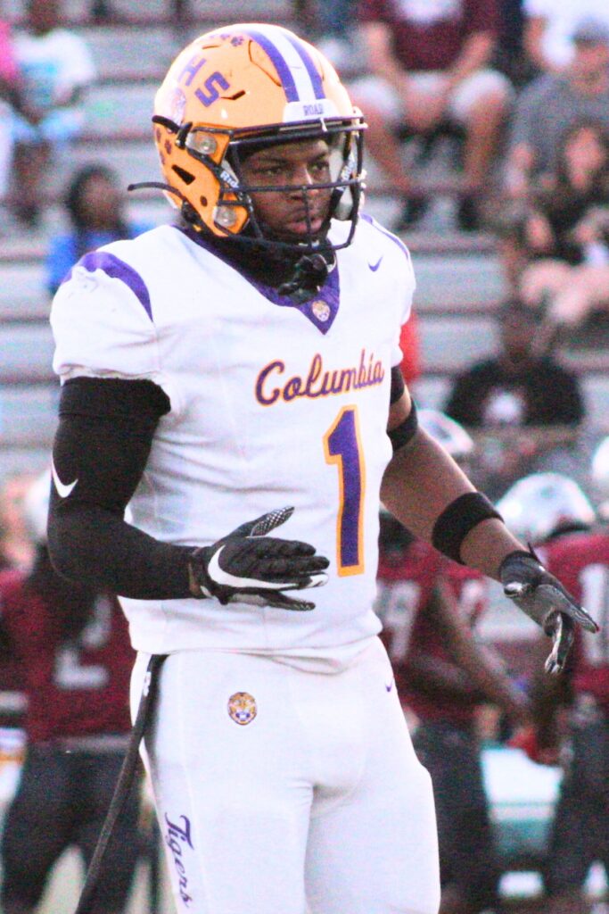 Columbia's Kameron Mills led the Tigers with 78 tackles and 20 tackles for loss and tied for the team lead with 11 sacks. Photo by Nick Anschultz