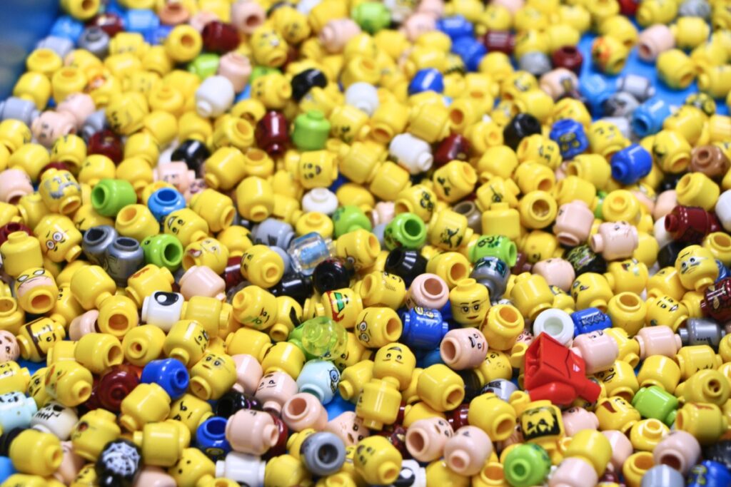 Patrons can make custom minifigures with Bricks & Minifigs' minifig maker. Photo by Lillian Hamman