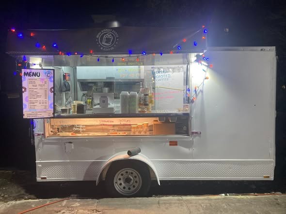 Mini Donut Dudes and Coffee trailer