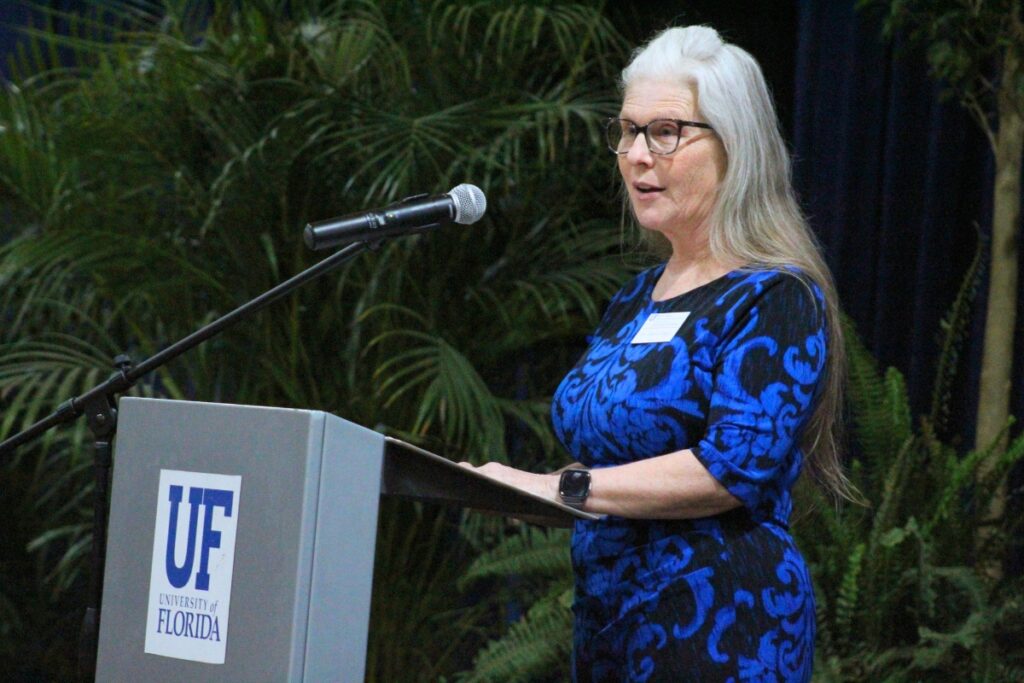 Dr. Carrie Geiger said P.K. Yonge's new gym is about the entire child. Photo by Nick Anschultz