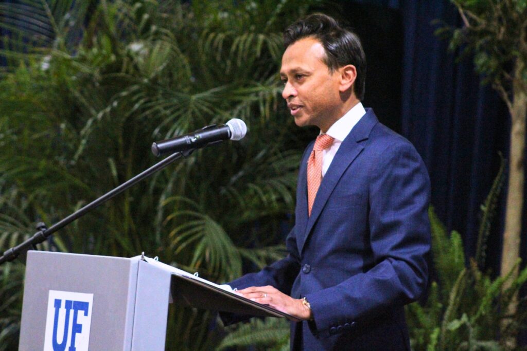 Rahul Patel said P.K. Yonge's new gym will have more than 30,000 square feet of space. Photo by Nick Anschultz