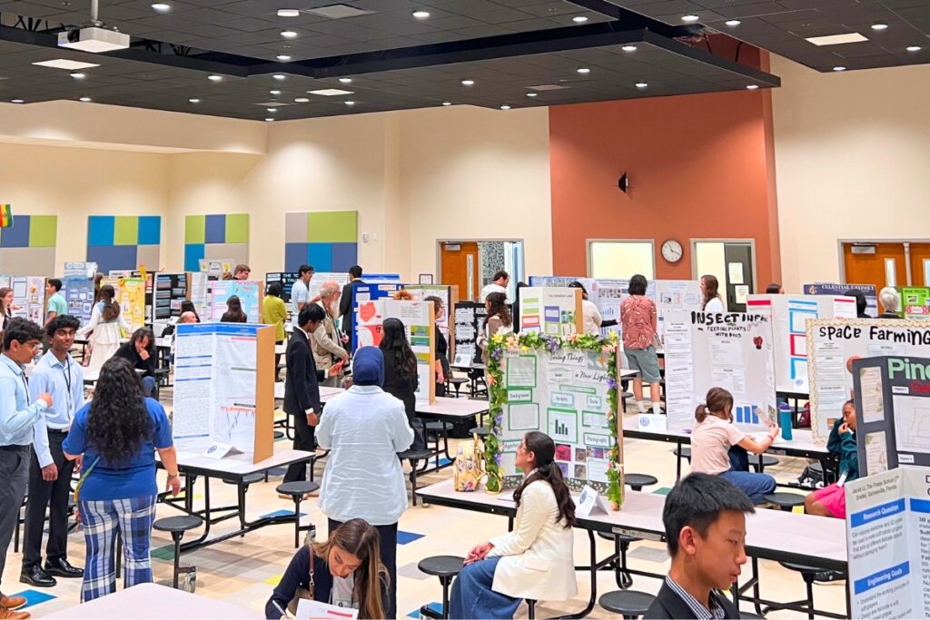 The Alachua Regional Science and Engineering Fair took place on Thursday at Westwood Middle School. Photo by Nick Anschultz