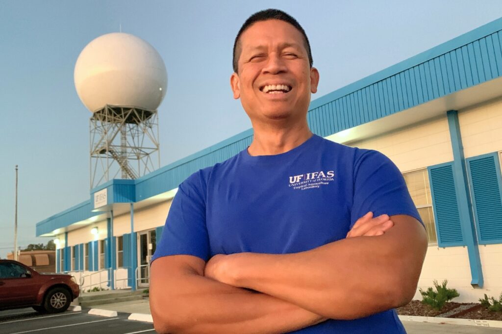 UF/IFAS's Dr. Roy Yanong has inspected hundreds of entries in the Florida State Fair's Aquarium Beautiful competition over 30 years. Photo by Suzette Cook