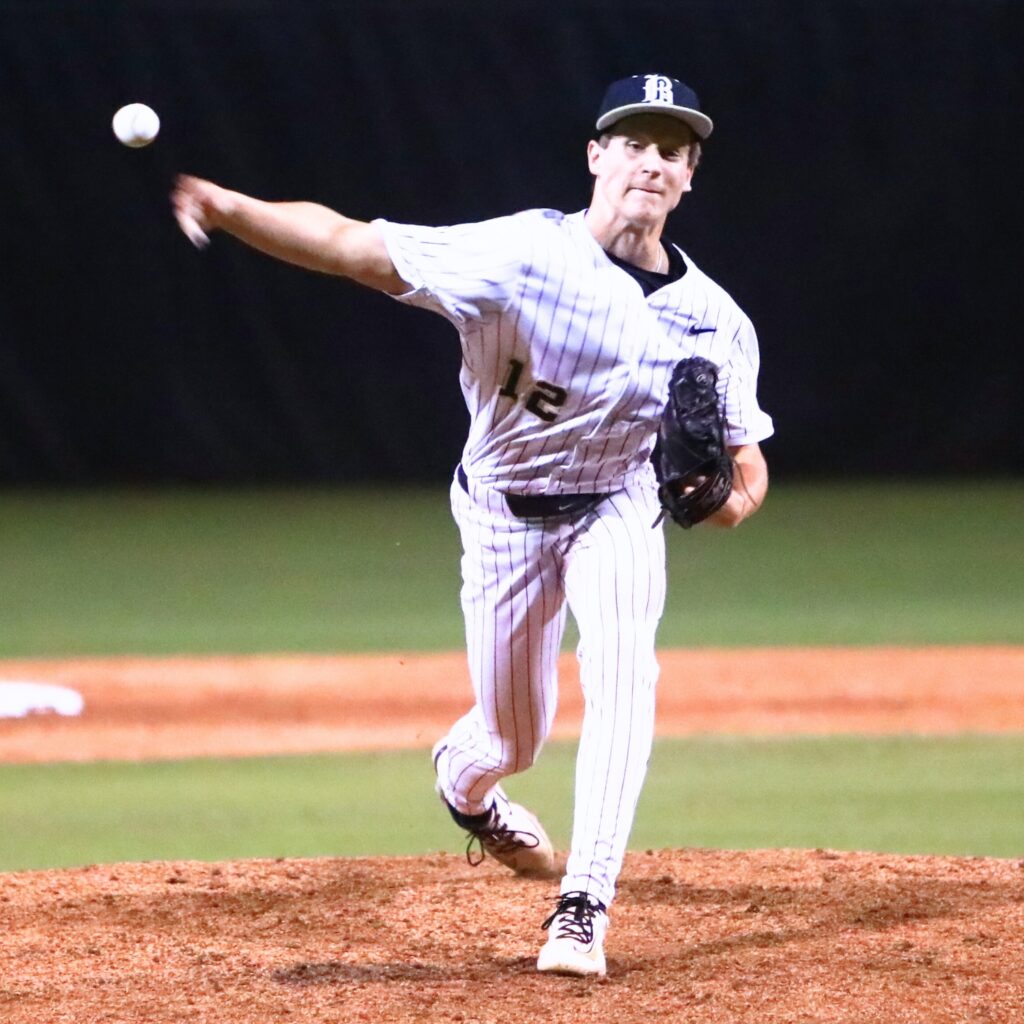 Buchholz pitcher Reed Thomas (12) started on the mound in the Bobcats' 19-2 win over Suwannee. Photo by C.J. Gish