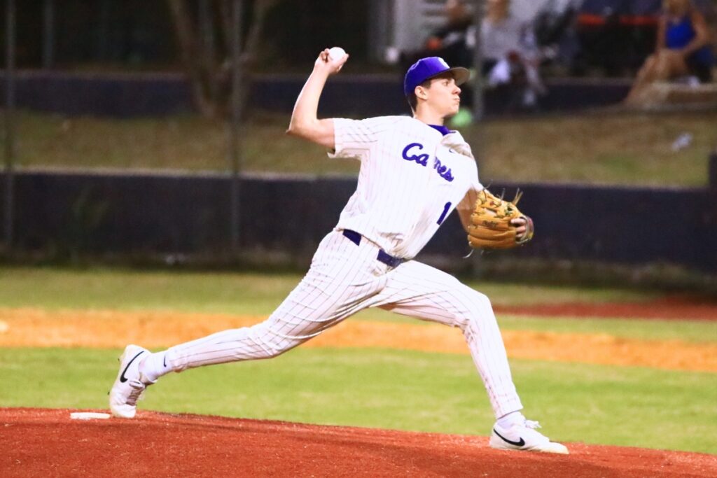Gainesville pitcher Cade Dixon started against Buchholz and had eight strikeouts in six innings. Photo by C.J. Gish