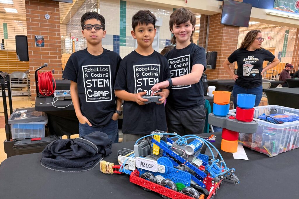THE GOATS were one of two teams from Westwood Middle School to qualify for the VEX Robotics World Championship. Courtesy of ACPS