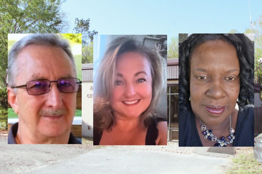 The Archer City Commission candidates for its upcoming April 14 election include (from left) Bill Lewandowski, Jennifer Rossi and Kathy Penny.