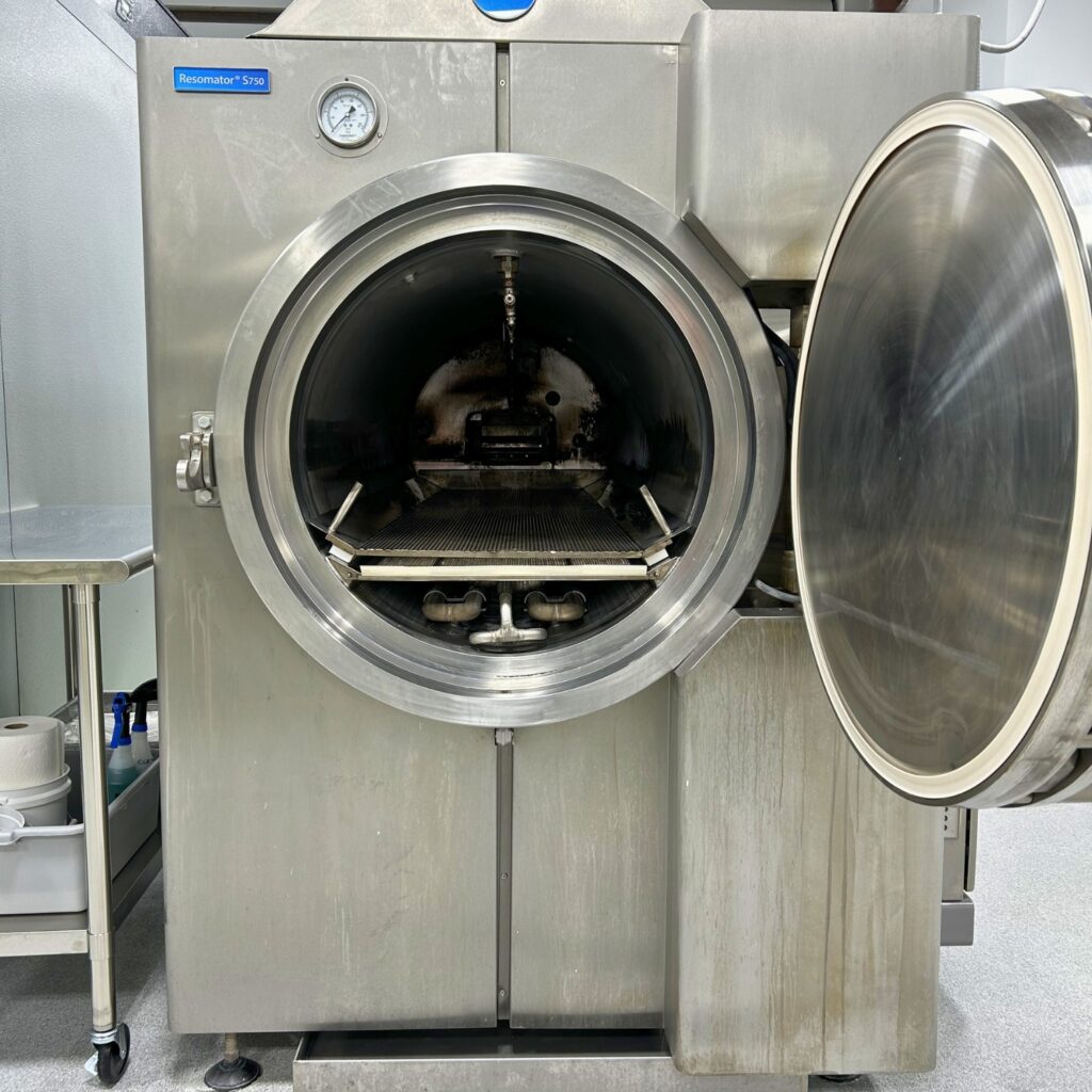 A look inside water cremation equipment. Courtesy of Gentle Water Cremation