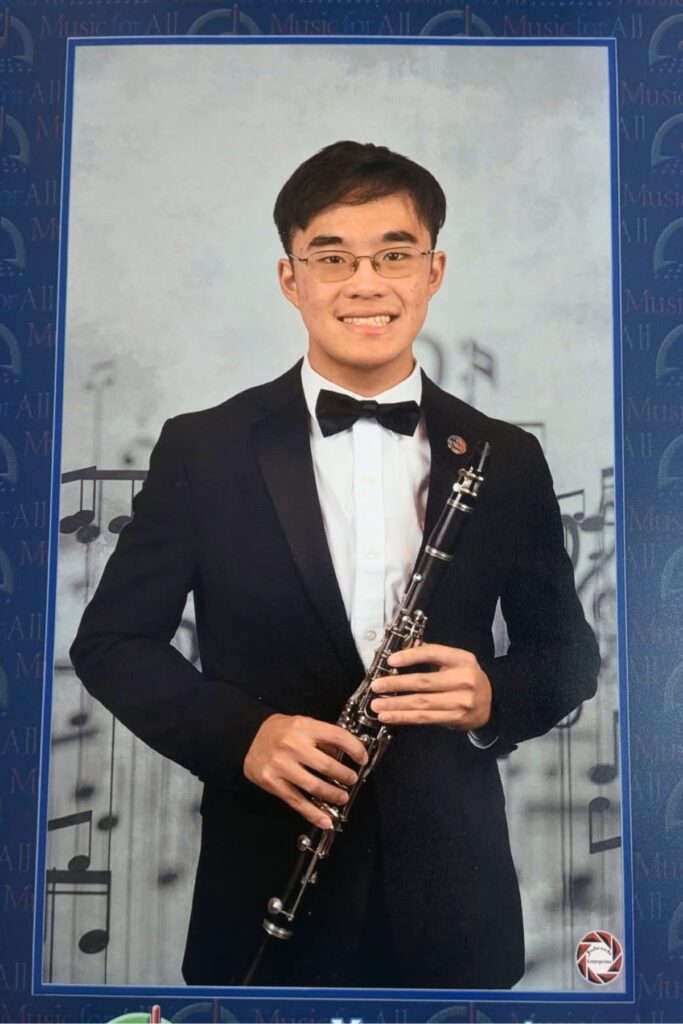 Daniel Ai at the Music for All National Festival. Courtesy of ACPS