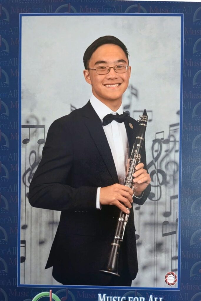 Derek Ai at the Music for All National Festival. Courtesy of ACPS