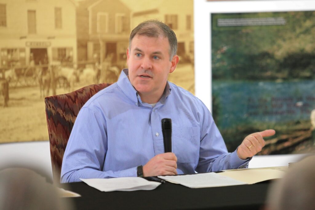 Dr. David Silkenat speaks at the event. 