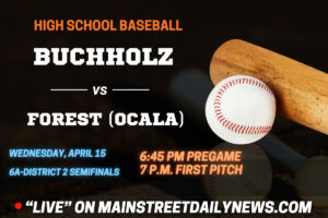 Buchholz baseball on the airwaves Wednesday night