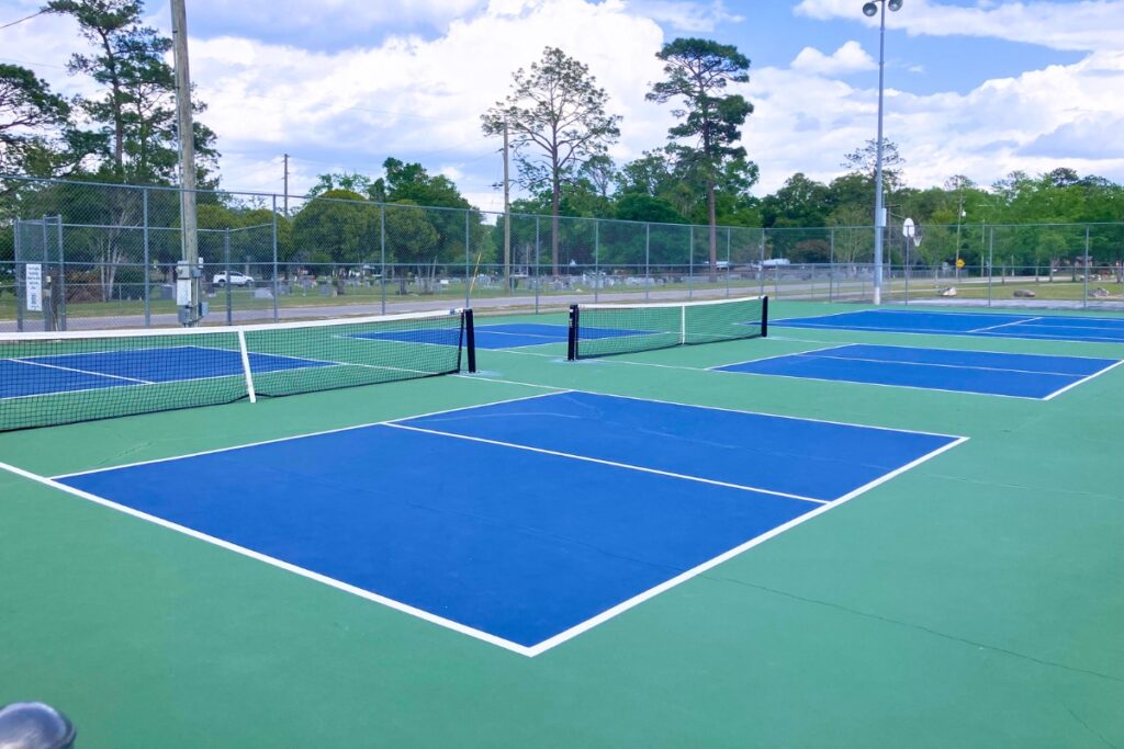 Four pickleball courts are open for play at the High Springs Civic Center. Photo by Lillian Hamman