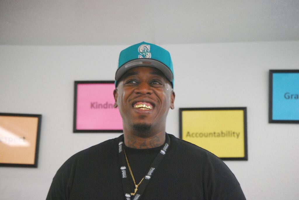 Julius Irving leads a Community Spring workshop. Courtesy Community Spring