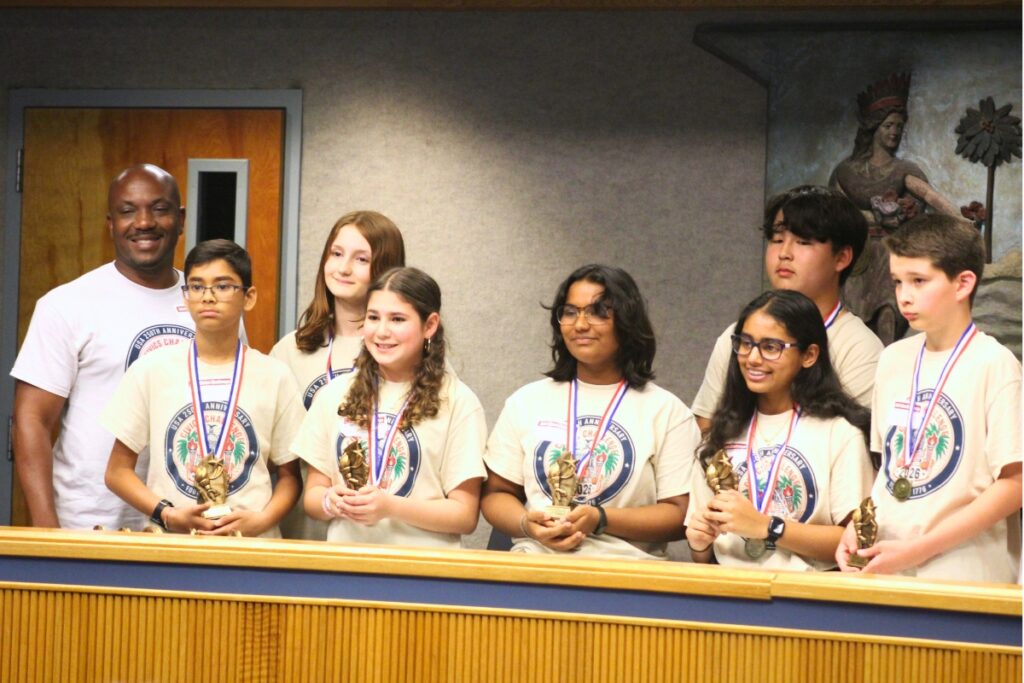 Lincoln Middle School earned second place at this year's Civics Challenge. Photo by Nick Anschultz