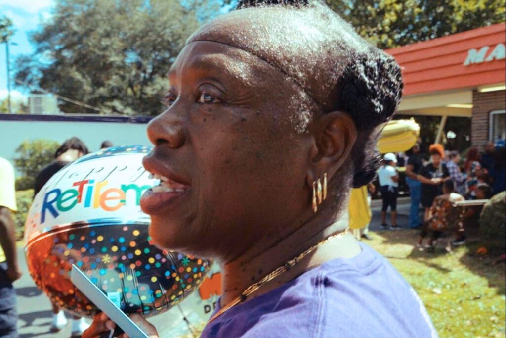 Mac’s owner Ron DeFilippo surprised Sighle Williams with all revenue made between 9 a.m. and 6 p.m. on her last day, as captured in 'One Last Order'. Courtesy Mac's Drive-Thru