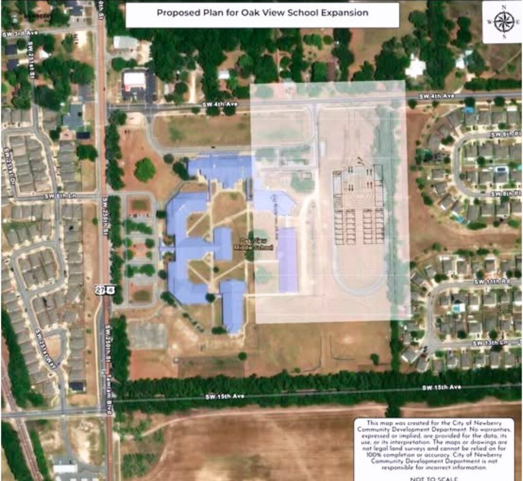 Proposed plan for Oak View School expansion. Courtesy of Jordan Marlowe