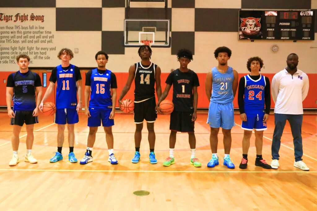 The 2025-26 Prep Zone All-Star Showcase boys south team. Photo by C.J. Gish