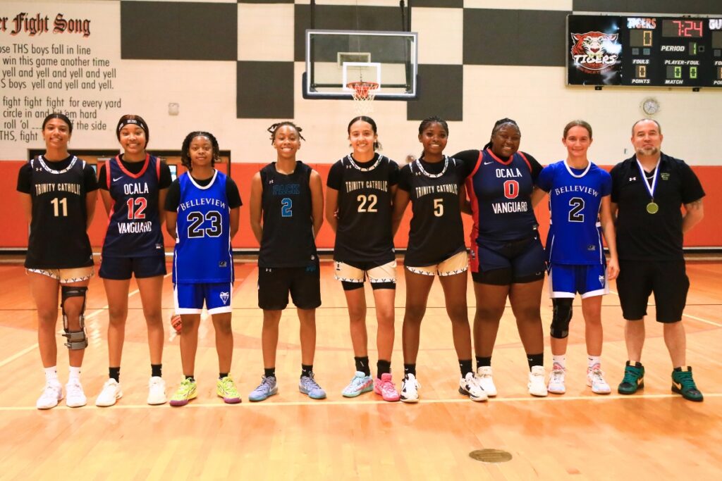 The 2025-26 Prep Zone All-Star Showcase girls south team. Photo by C.J. Gish