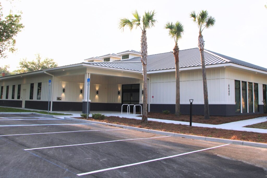 The $3.5 million Hawthorne Library provides 10,000 square feet of new space. Photo by Lillian Hamman