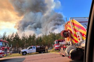 State Road 26 wildfire grows to 400 acres in Alachua County