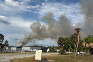 North Gainesville wildfire forces evacuations, multi-agency response