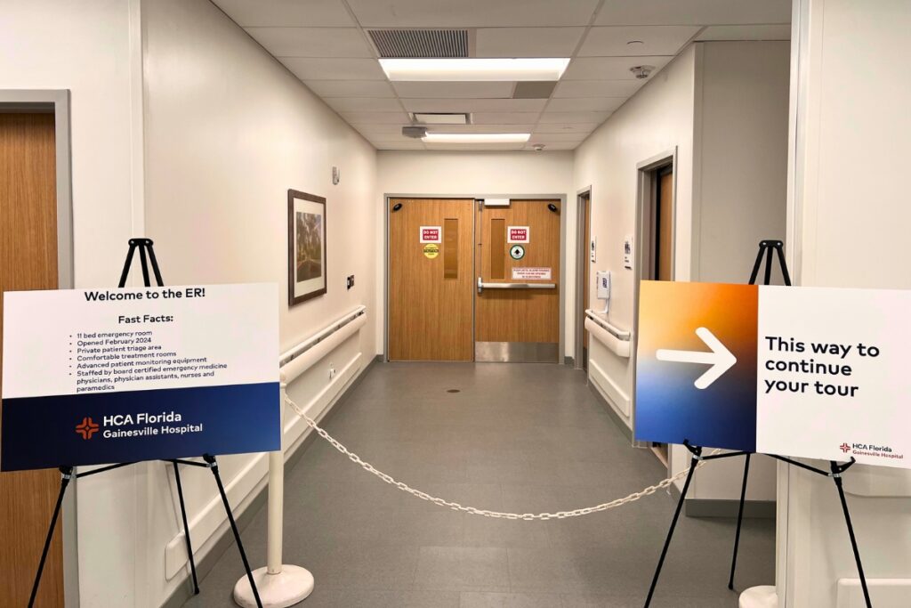 The freestanding ER now connects with the new hospital. Photo by Nick Anschultz