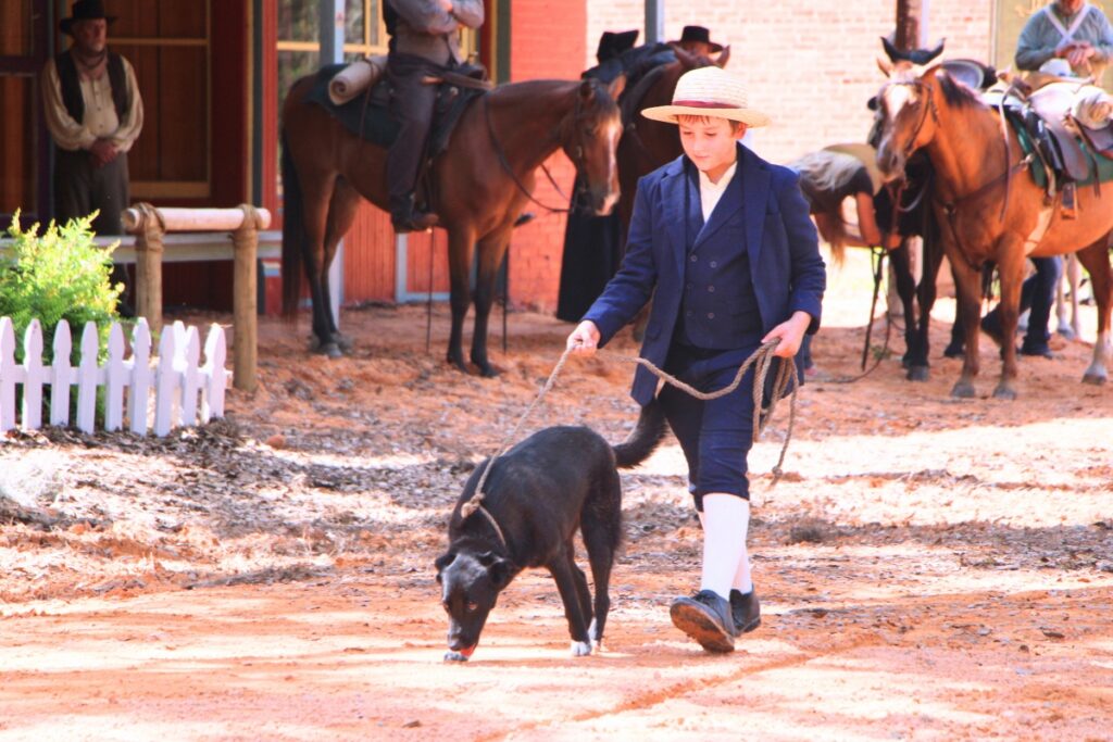 11-year-old Royce Hayward plays the role of Zech MacIvey's friend in 'A Land Remembered'. Photo by Lillian Hamman