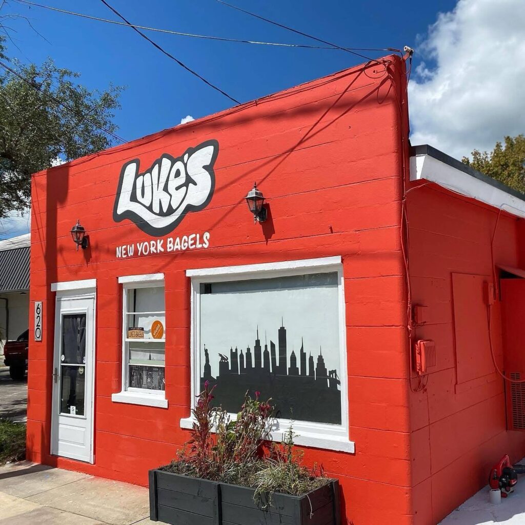 The original Luke's New York Bagels on S. Main Street.
