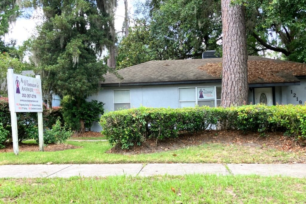 A Woman's Answer Medical Center on NW 10th Street in Gainesville. 