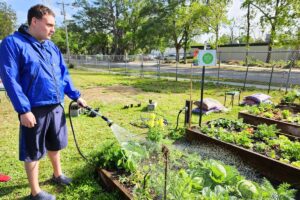 Garden at Sidney Lanier School helps students grow produce, life skills