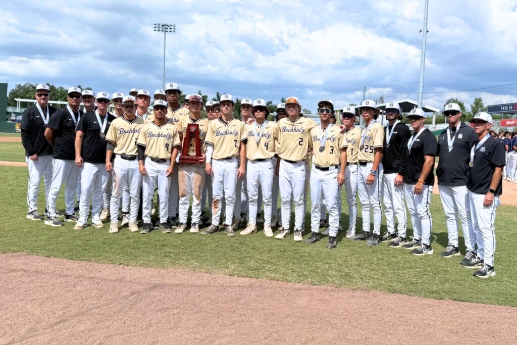 Buchholz finished the season as Class 6A runner-up after falling 5-1 to St. Thomas Aquinas (Fort Lauderdale) on Saturday. Photo by Marty Pallman